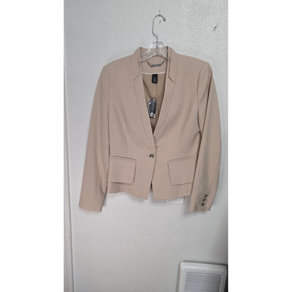 White House Black Market Blazer Womens 4 Tan New With Tags